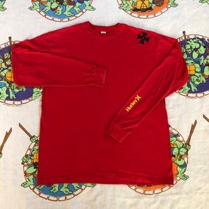Vintage Hurley Long Sleeve T Shirt Mens XXL